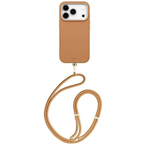 UNIQ Coehl Mirelle tok iPhone 17 Pro mágneses töltés barna színben