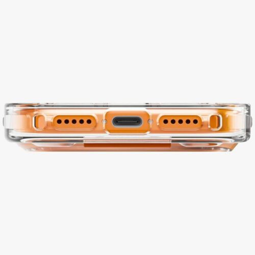 UNIQ Heldro Air tok iPhone 17 Pro Magclick töltés narancssárga színben - Image 2
