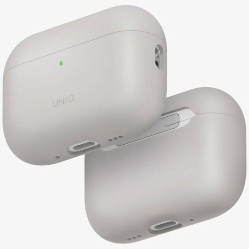 UNIQ Lino tok AirPods Pro 3 gen szilikon bézs színű tokhoz