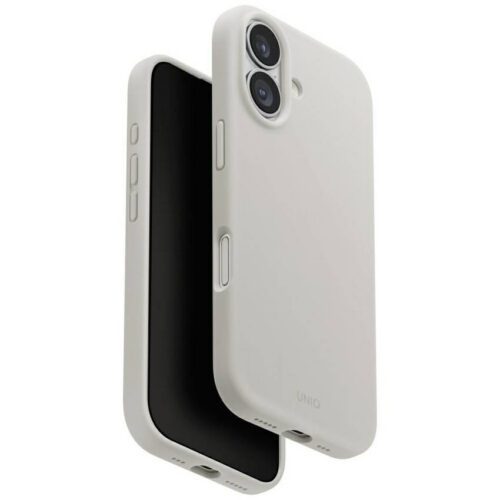 UNIQ Lino tok iPhone 17 Magclick töltés világosszürke