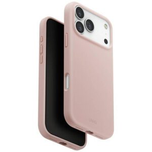 UNIQ Lino tok iPhone 17 Pro Max Magclick töltés rózsaszín
