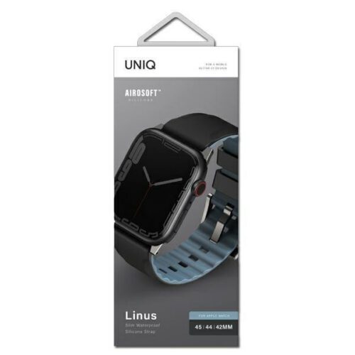 UNIQ Linus csereszíj Apple Watch 42/44/45/49 mm - fekete - Image 2