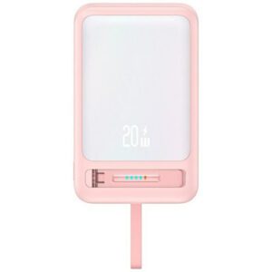 USAMS CD219 XM Series MagSafe-kompatibilis powerbank 10000mAh - rózsaszín