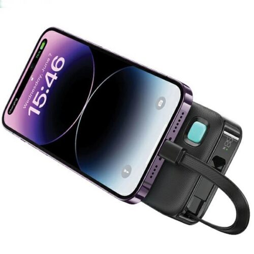 USAMS XY Series Powerbank visszahúzható kábellel Lightning 10000 mAh PD 20W - fehér - Image 2