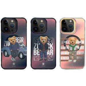 Zuck Bear California Cool Mag MagSafe-kompatibilis tok iPhone 15 Pro Max - "car" mintás