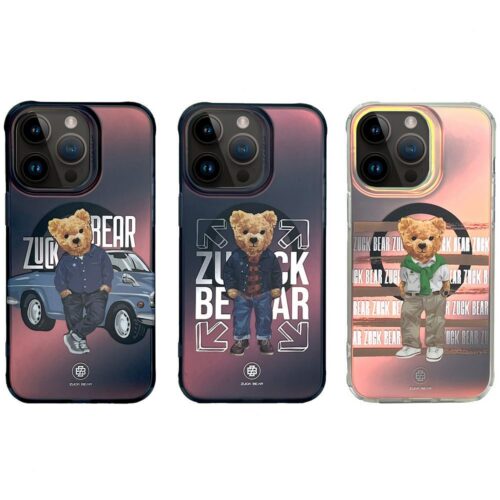 Zuck Bear California Cool Mag MagSafe-kompatibilis tok iPhone 15 Pro Max - "car" mintás