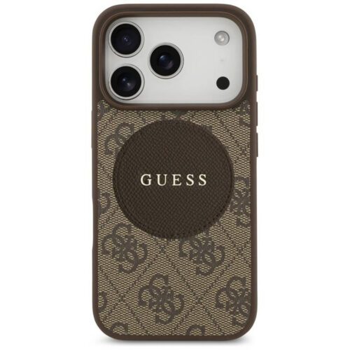 tok Guess 4G Circle Classic Logo MagSafe klasszikus logó iPhone 17 Pro barna - Image 2
