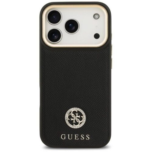 tok Guess Grained Strass Logo MagSafe tok iPhone 17 Pro fekete - Image 2
