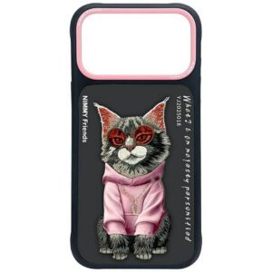 tok Nimmy szemüveg Cool Cat iPhone 17 Pro-hoz fekete