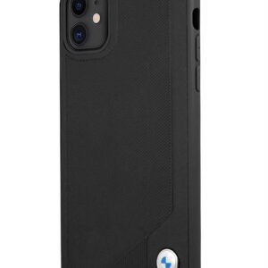 Apple iPhone 11 BMW BMHCN61RCDPK Bőr Hátlap - Fekete
