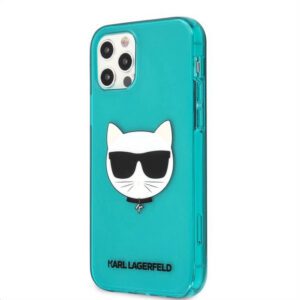 Apple iPhone 12 Pro Max KARL LAGERFELD KLHCP12LCHTRB TPU Hátlap - Kék
