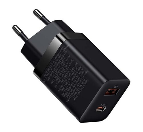 BASEUS SUPER SI PRO hálózati töltő USB / Type-C aljzat (5V / 3000mA