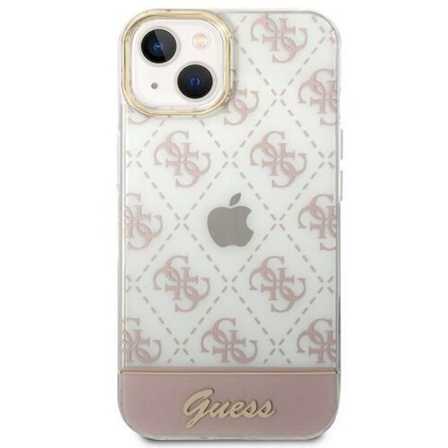 Guess GUHCP14MHG4MHP iPhone 14 Plus 6.7" rózsaszín keménytok 4G Pattern Script - Image 2