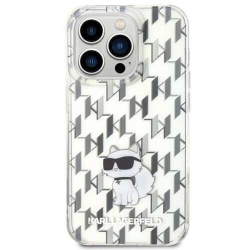 Karl Lagerfeld KLHCP15XHNCMKLT iPhone 15 Pro Max 6.7" átlátszó keménytok Monogram Choupette iPhone 15 Pro Max 6.7" átlátszó keménytok - Image 2
