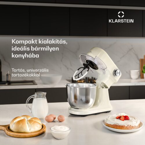 Klarstein Bella Evo konyhai robotgép | bolygókeverő rendszer | 3 keverőfelszerelés | 1500 W | 5 l - Image 2