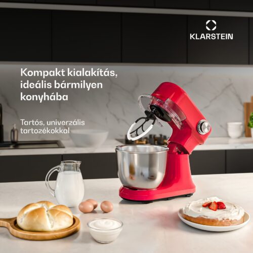 Klarstein Bella Evo konyhai robotgép | bolygókeverő rendszer | 3 keverőfelszerelés | 1500 W | 5 l - Image 2