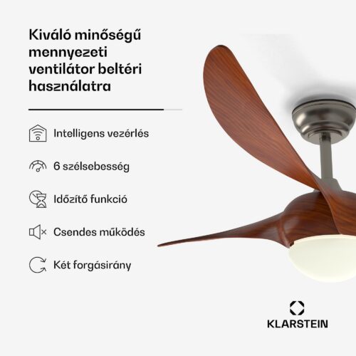 Klarstein Monteverde mennyezeti ventilátor állítható fényerővel - Image 2