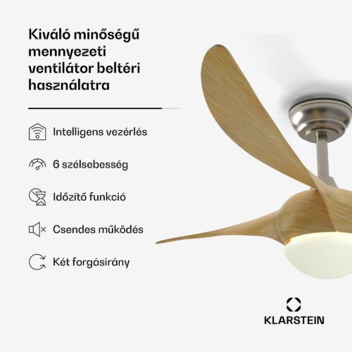 Klarstein Monteverde mennyezeti ventilátor állítható fényerővel - Image 2