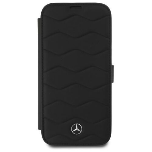 Mercedes MEBKP16X23RWRSK MB Waves Leather könyvtok iPhone 16 Pro MAX - fekete - Image 2