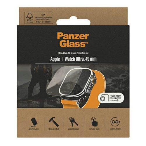 PanzerGlass Ultra-Wide Fit Apple Watch Ultra 49mm Platina erősségű képernyővédő fólia - Image 2