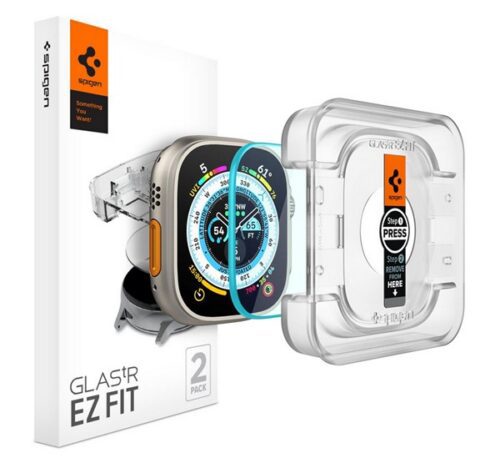 SPIGEN EZ FIT kijelzővédő üveg 2db (2.5D lekerekített szél