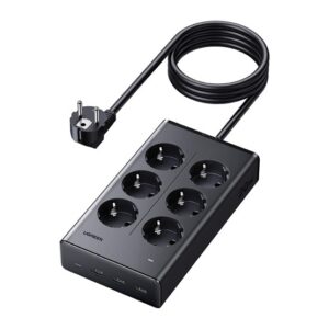 UGREEN S622 hálózati elosztó 6 AC+3 USB+Type-C aljzat (20W