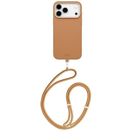 UNIQ Coehl Mirelle tok iPhone 17 Pro Max mágneses töltés barna színben
