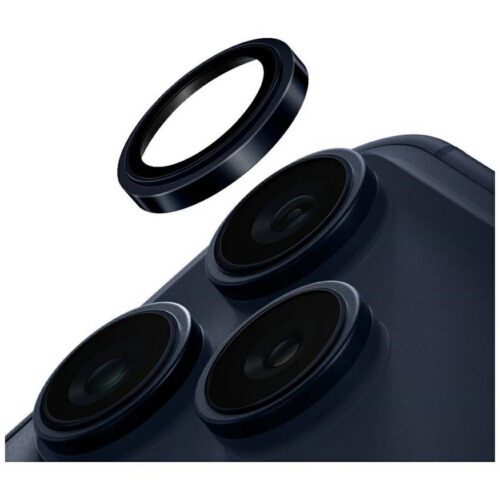UNIQ Optix Prime kameraobjektívvédő iPhone 17 Pro / iPhone 17 Pro Max készülékhez applikátorral Navy Bl