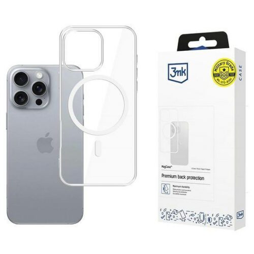 3mk MagCase MagSafe-kompatibilis tok iPhone 16 Pro - átlátszó