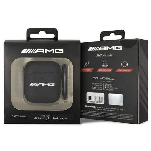 AMG AMA2SLWK AirPods fekete bőrtok - Image 2