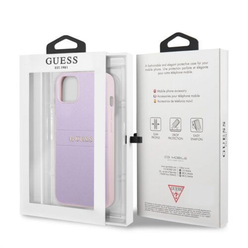 Apple iPhone 13 Mini GUESS GUHCP13SPSASBPU Hátlap - Lila - Image 2