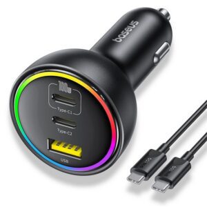 BASEUS autós töltő 2 Type-C aljzat (152.5W