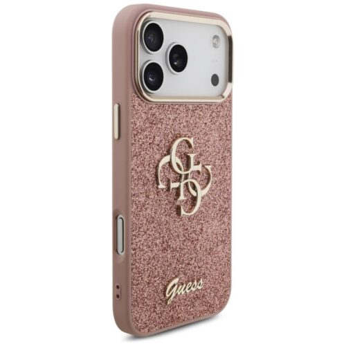 GUESS tok az IPHONE 17 Pro Max készülékhez GUHCP17XHG4SGCP (Fix Glitter Big 4G fémkeret) rózsaszínű - Image 2