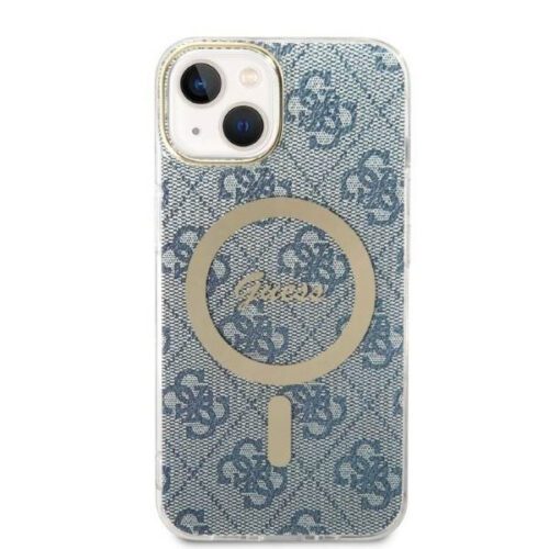 Guess GUBPP14MH4EACSB tok+ töltő iPhone 14 Plus 6.7" kék keménytok 4G Print MagSafe - Image 2