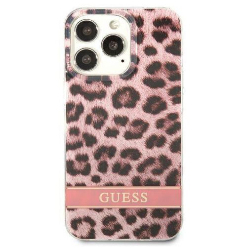 1" rózsaszín Leopard keménytok