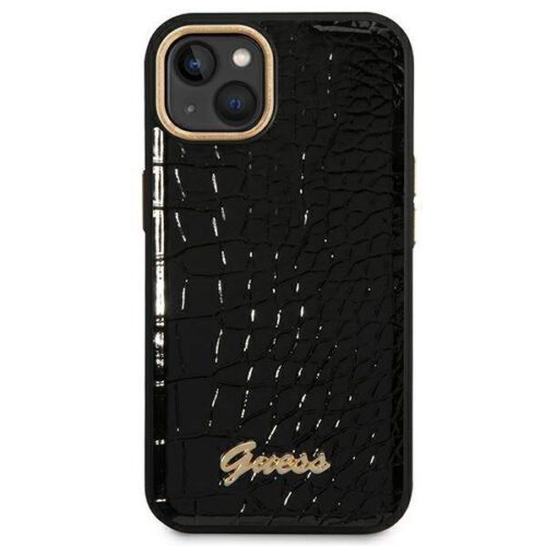 Guess GUHCP14MHGCRHK iPhone 14 Plus 6.7" fekete keménytok Croco Collection - Image 2