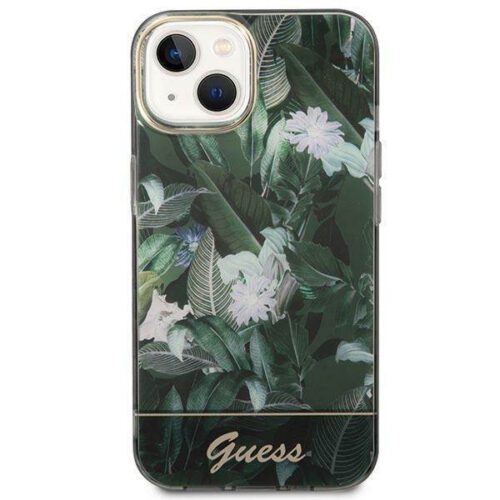Guess GUHCP14MHGGJGHA iPhone 14 Plus 6.7" zöld keménytok Jungle kollekció - Image 2