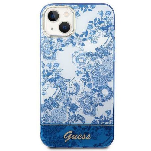Guess GUHCP14MHGPLHB iPhone 14 Plus 6.7" kék keménytok Porcelán kollekció - Image 2