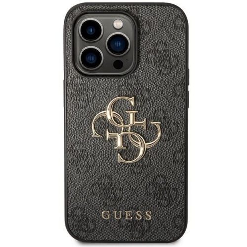 Guess GUHCP15X4GMGGR iPhone 15 Pro Max 6.7" szürke keménytok 4G Big Metal logo - Image 2