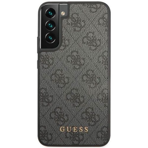 Guess GUHCS23SG4GFGR S23 S911 szürke 4G fém arany logós keménytok - Image 2