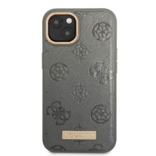Guess GUHMP13MSAPSTG iPhone 13 6.1" szürke keménytok Peony Logo Plate MagSafe - Image 2