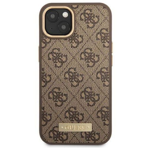 Guess GUHMP14MU4GPRW iPhone 14 Plus 6.7" barna keménytok 4G Logo Plate MagSafe - Image 2