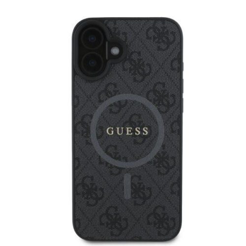 Guess GUHMP16SG4GFRK MagSafe 4G Ring Classic Logo keménytok iPhone 16 - fekete - Image 2