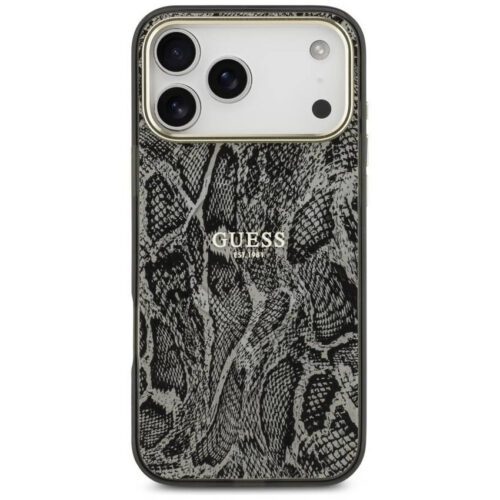 Guess Python Pattern MagSafe tok iPhone 17 Pro Max fekete színű tokhoz - Image 2
