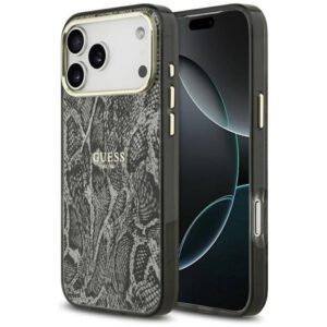 Guess Python Pattern MagSafe tok iPhone 17 Pro Max fekete színű tokhoz