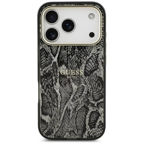 Guess Python Pattern MagSafe tok iPhone 17 Pro fekete színű tokhoz - Image 2