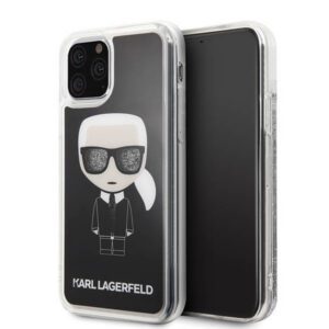 Karl Lagerfeld KLHCN58ICGBK iPhone 11 Pro fekete ikonikus Glitter tok
