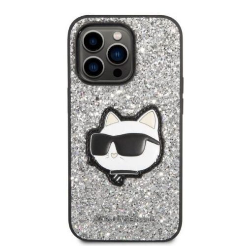 1" ezüst keménytok Glitter Choupette Patch tok