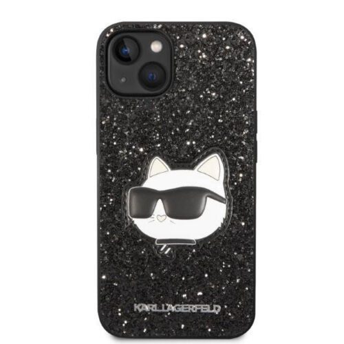 7" fekete keménytok Glitter Choupette Patch