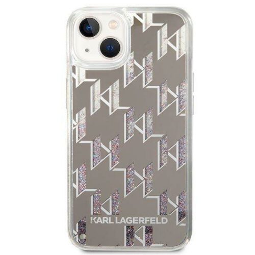 1" keménytok ezüst Folyékony csillogó monogram
